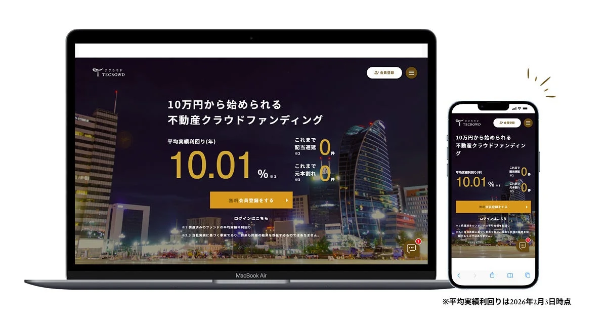 不動産クラウドファンディング「TECROWD（テクラウド）」概要