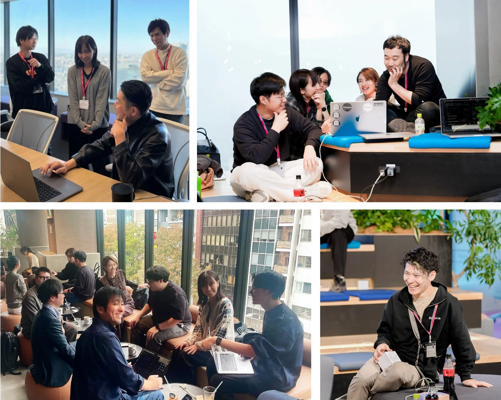 オフィスで作業する人々