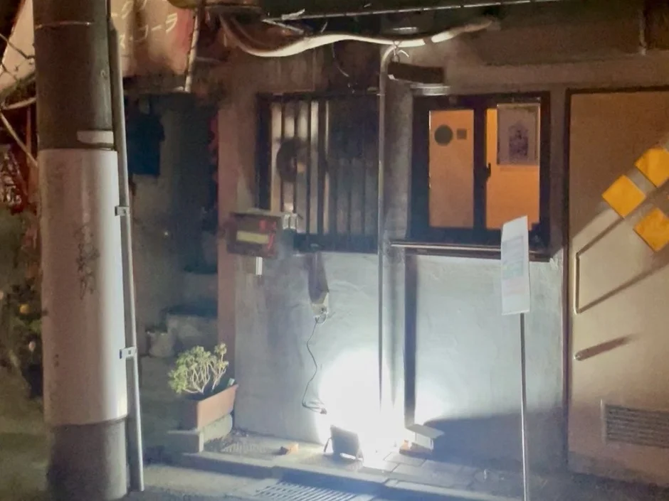 夜の世田谷の街並み