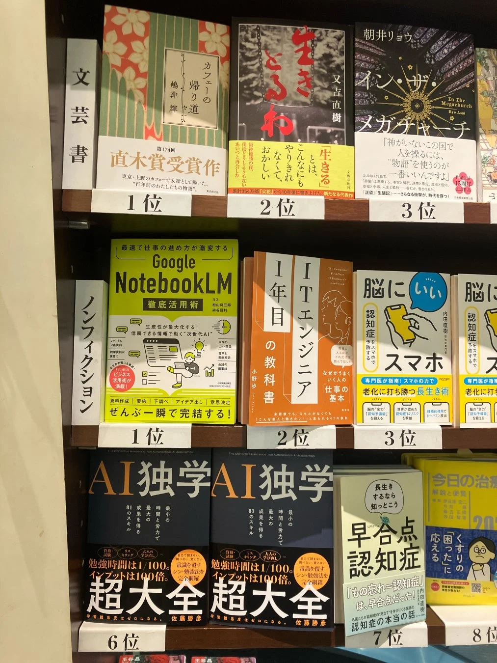 書店店頭の陳列