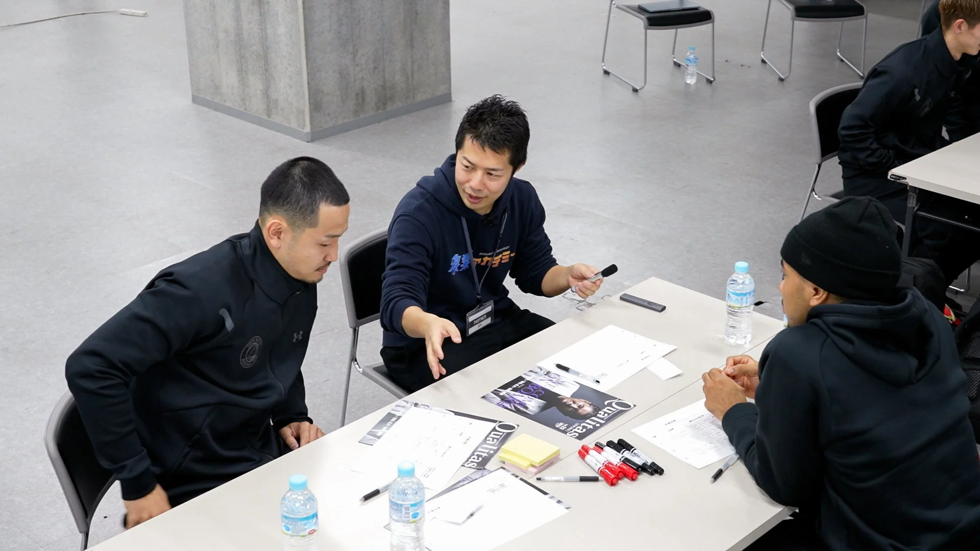 ポートフォリオ作成の打ち合わせ風景