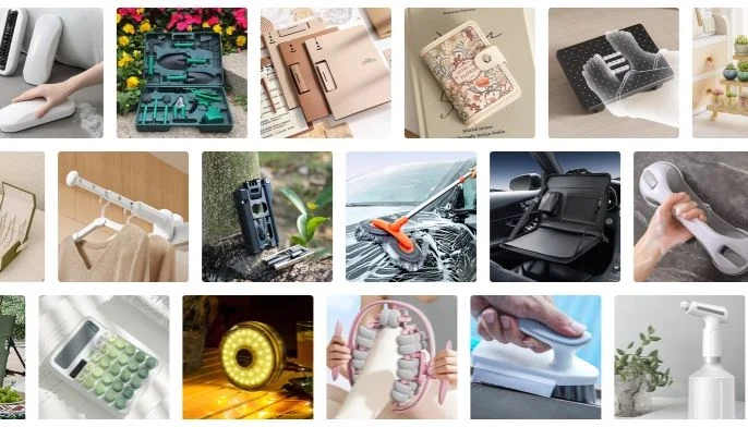 様々な商品が並ぶ様子