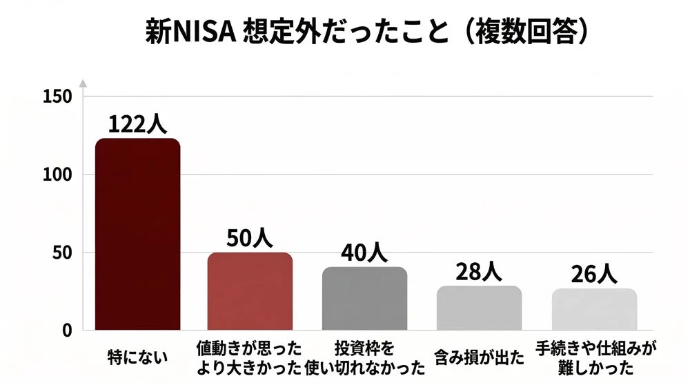 新NISA 想定外だったこと