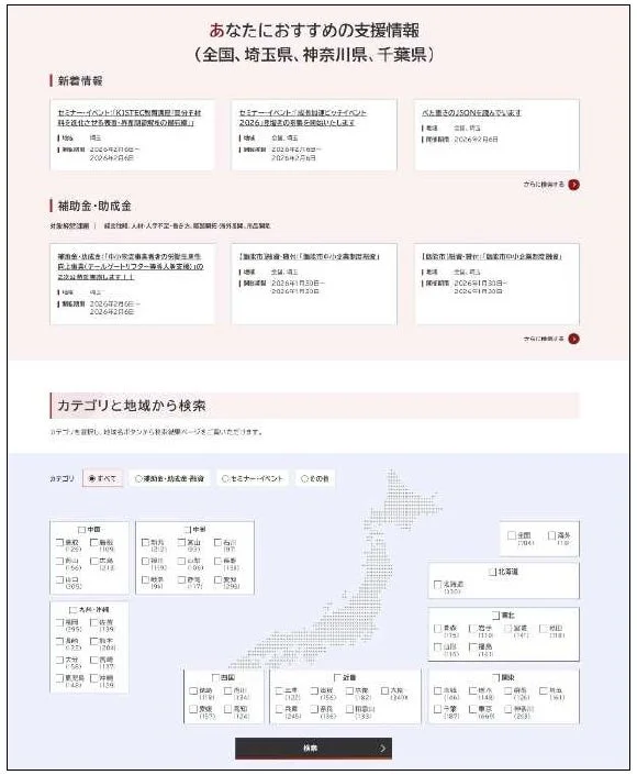 支援情報ヘッドラインのイメージ