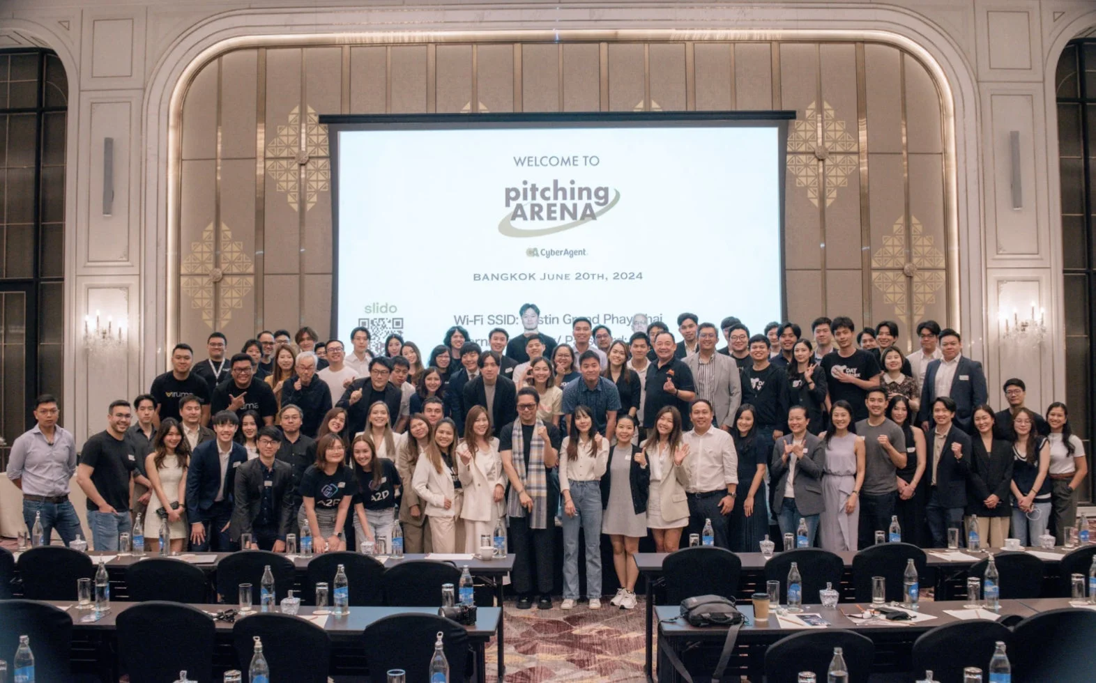 WELCOME TO pitching ARENA CyberAgent. BANGKOK JUNE 20TH, 2024 slido Wi-Fi SSID: stin G d Phaythai