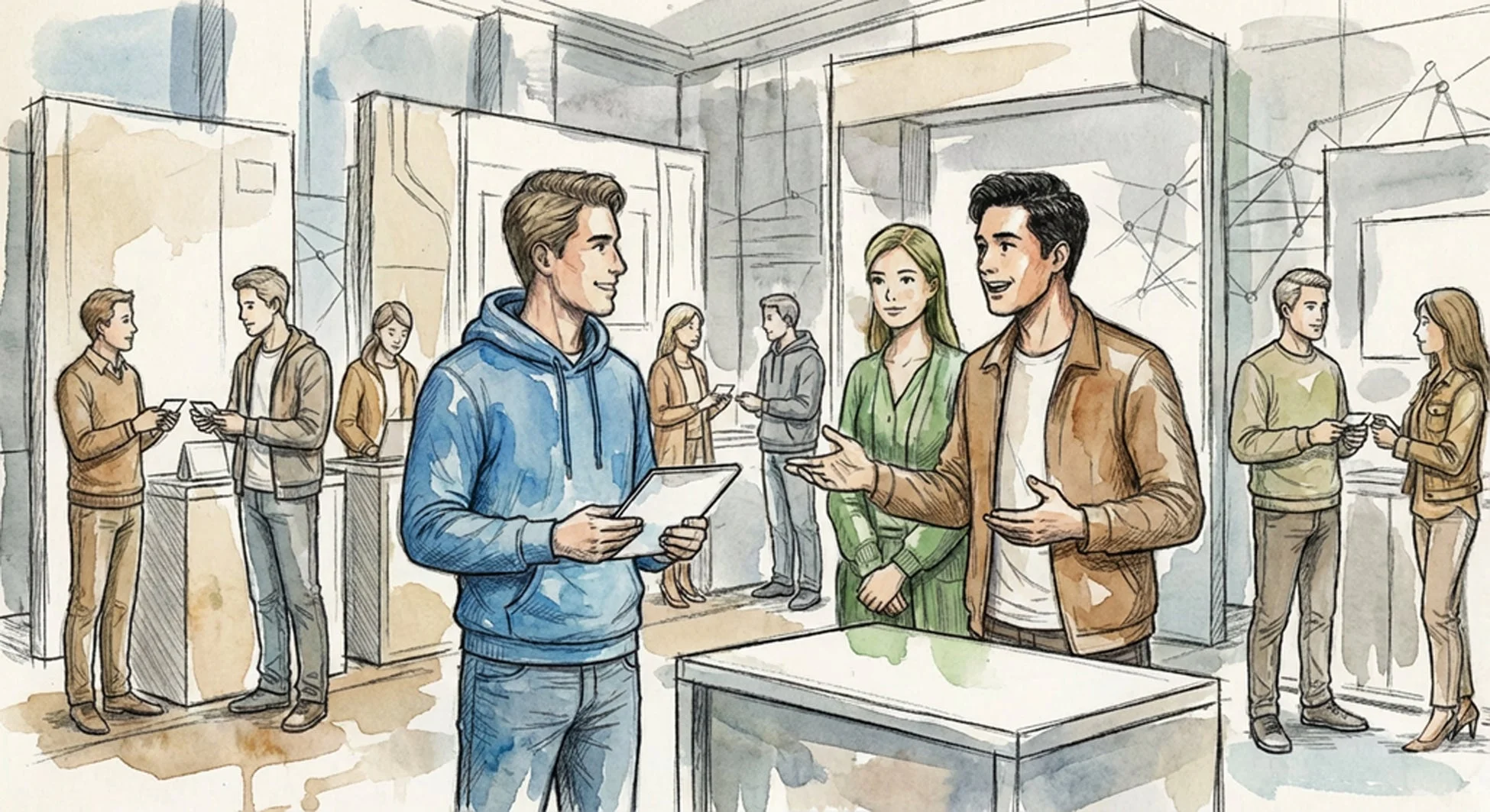 ブースエリアの様子