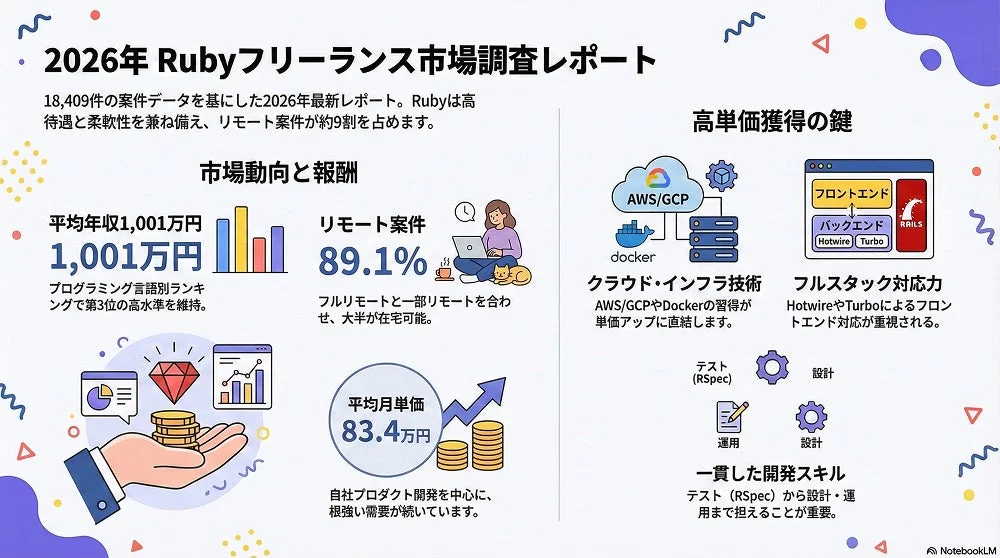 2026年 Rubyフリーランス市場調査レポート