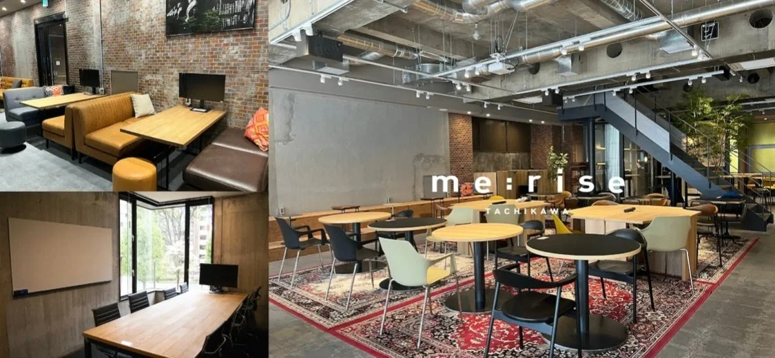 複数の区画からなるモダンなコワーキングスペースの内部