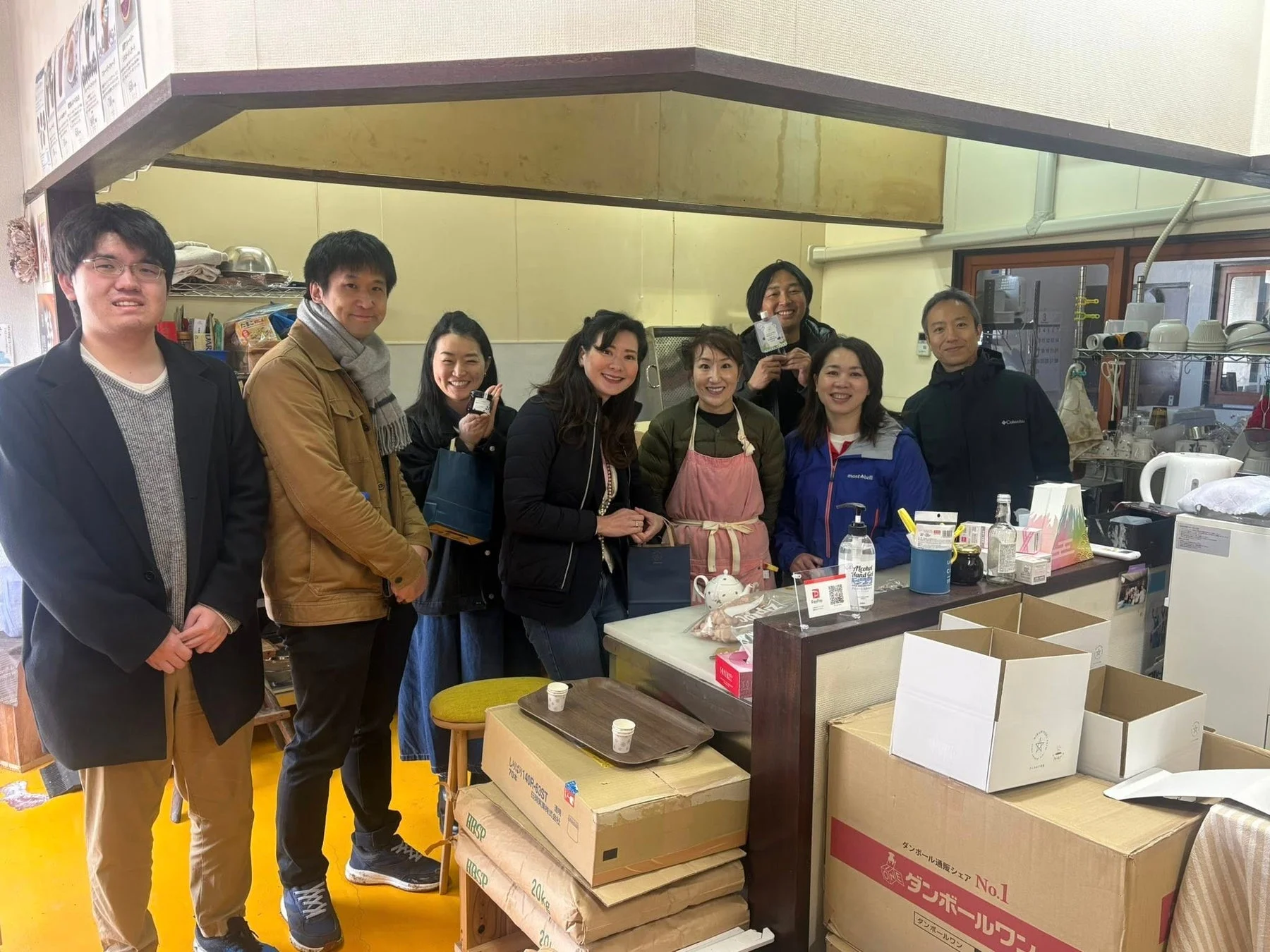 ひらみゆき農園でブルーベリー棒茶を試飲