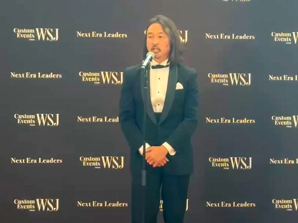 スピーチを行う山口貴大氏