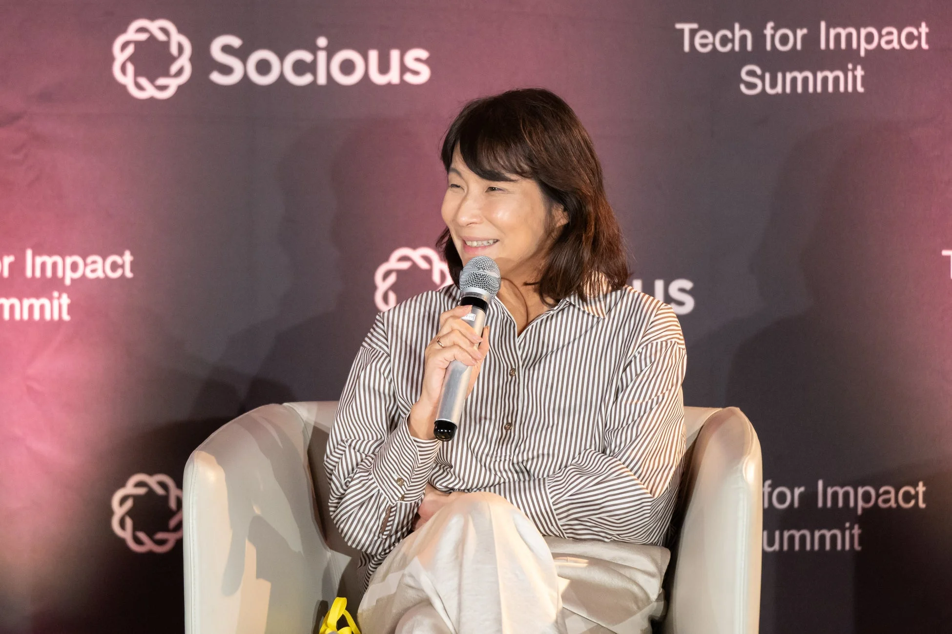 廣瀬聡氏がスピーチする様子