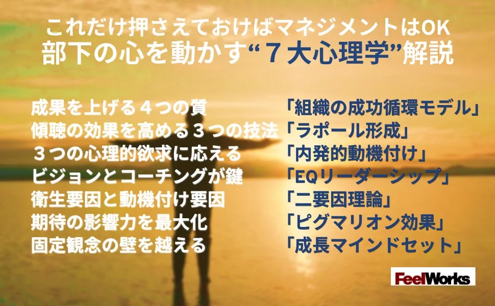 部下の心を動かす「7大心理学」について解説する資料