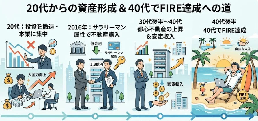 20代からの資産形成 & 40代でFIRE達成への道