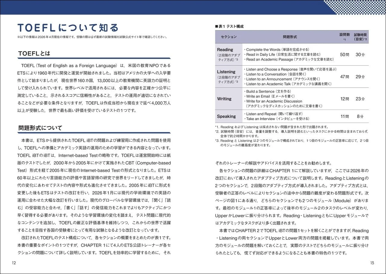 TOEFLについて知る