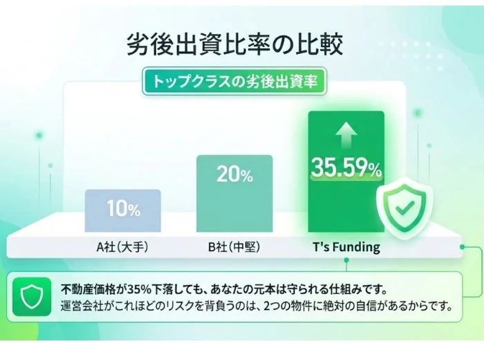 劣後出資率の比較