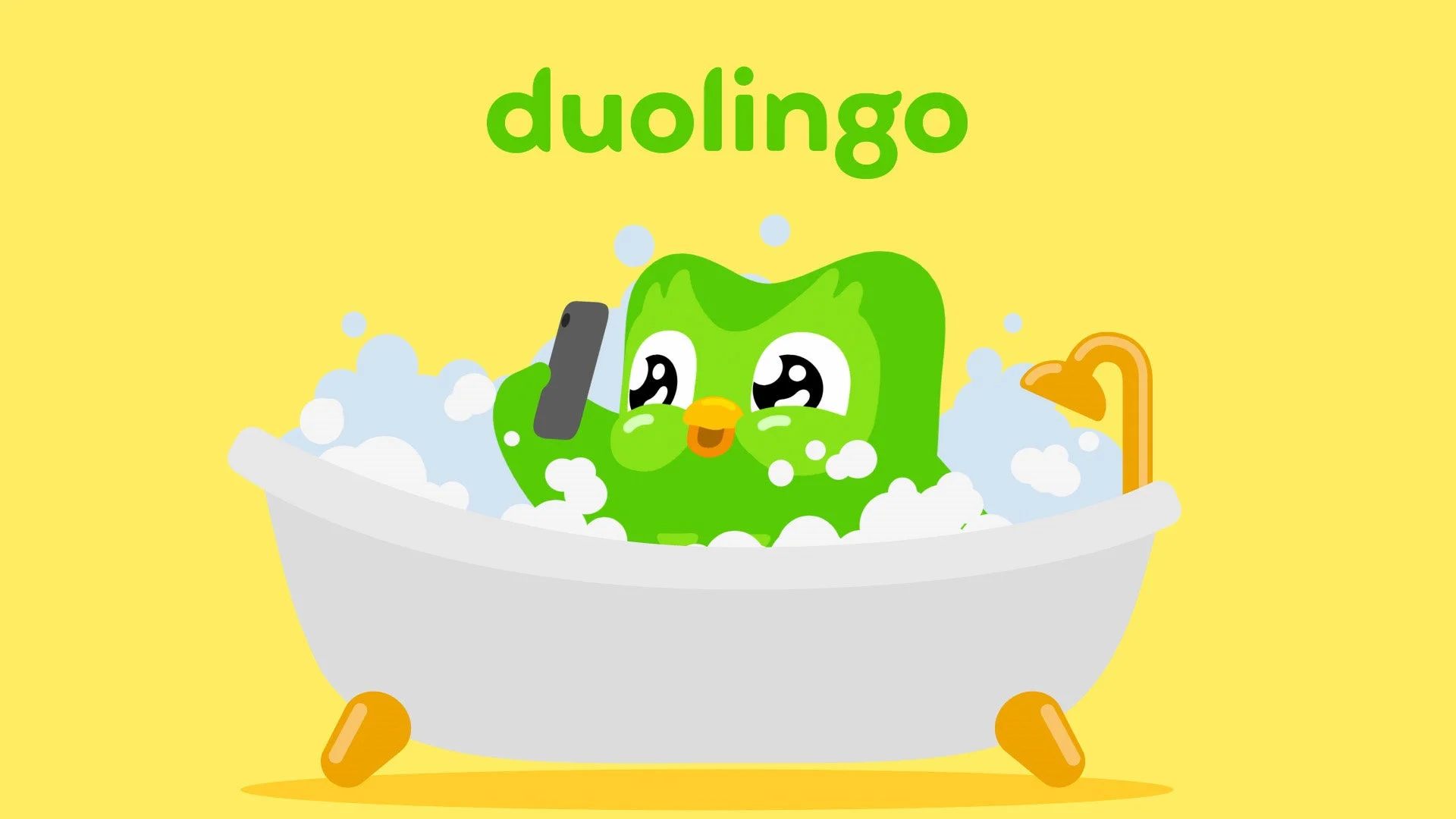 Duoがお風呂でスマホ