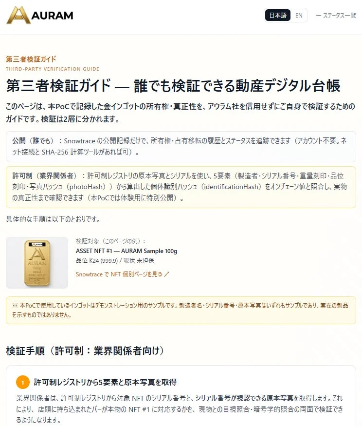 AURAMの第三者検証ガイド