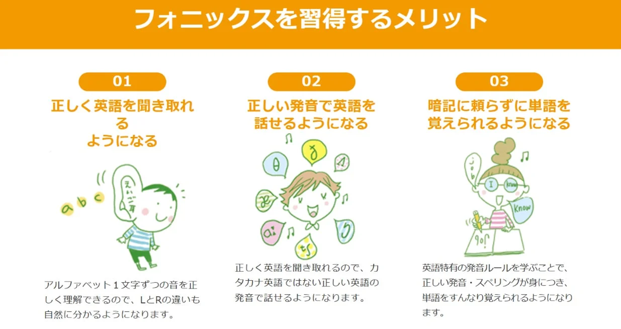 フォニックス学習のメリット