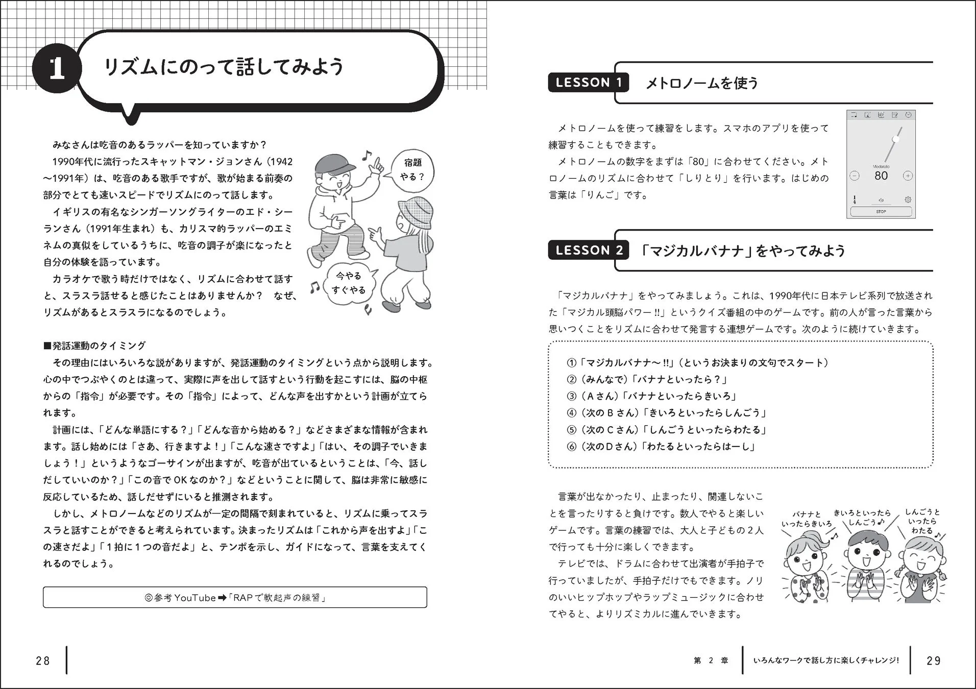 リズムに乗る練習