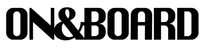 白背景に黒い太字で「ON&BOARD」と書かれたロゴ画像
