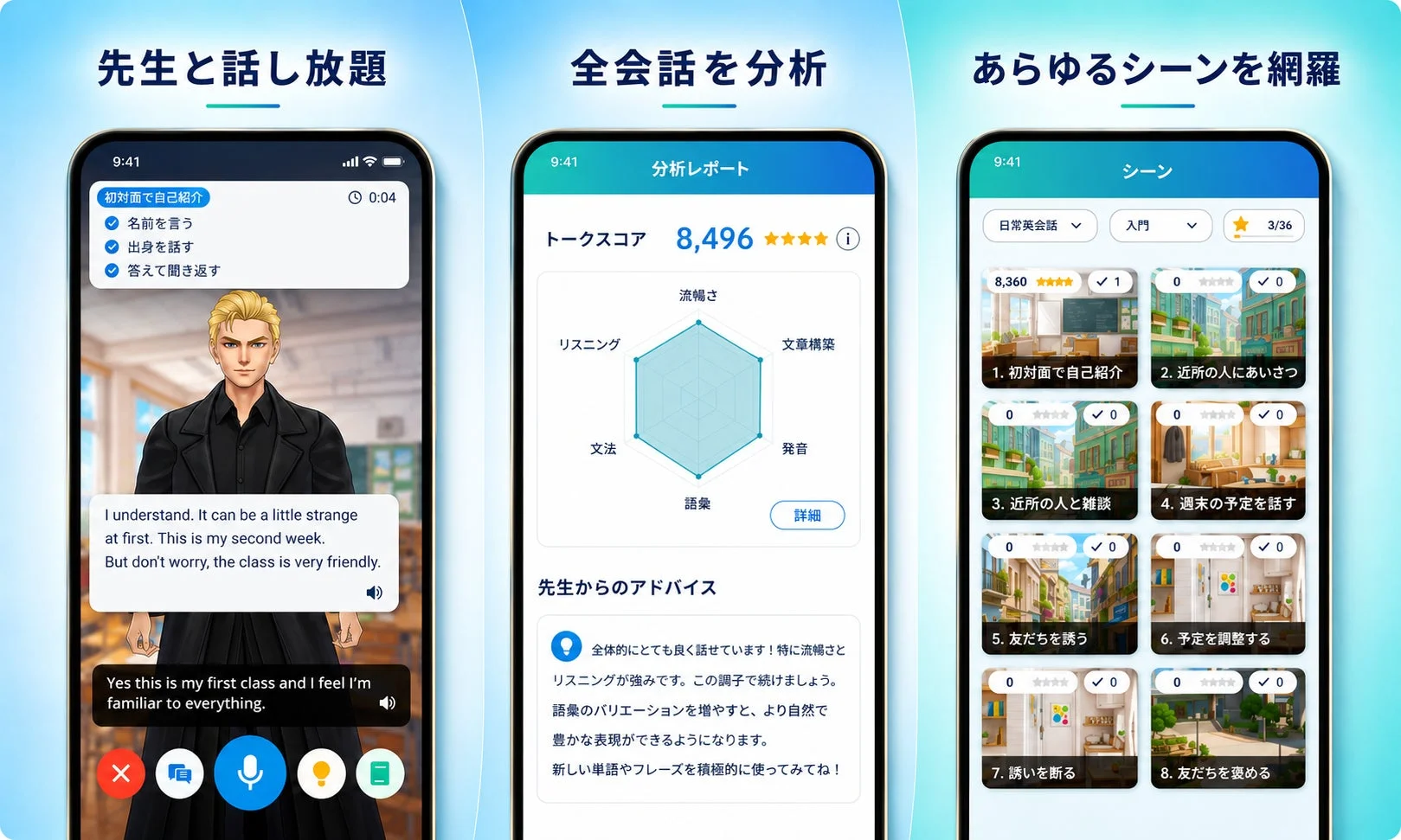 モチスピの会話分析とシーン学習