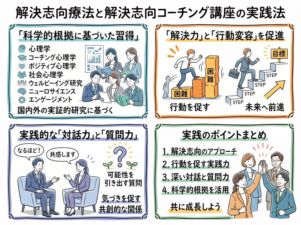 解決志向療法と解決志向コーチング講座の実践法