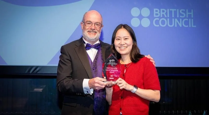 Most Innovative Use of Technology Awardの受賞写真