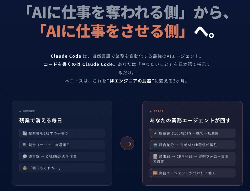 AIに仕事をさせる側へ