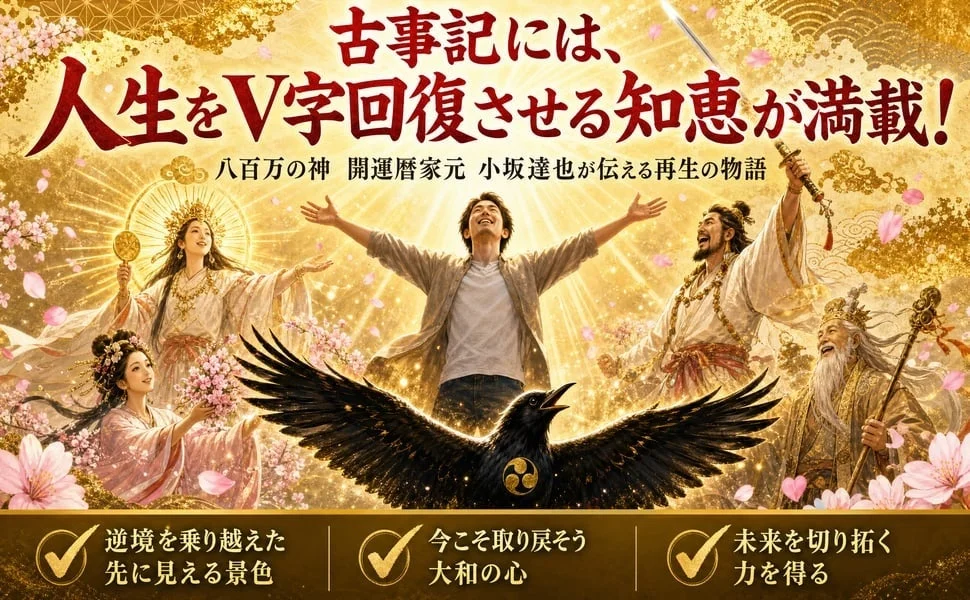 古事記の知恵で人生を好転させるイラスト