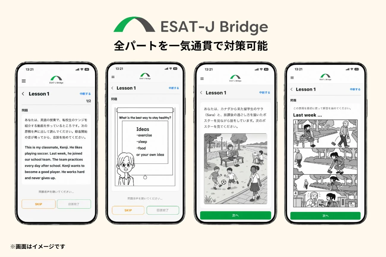 ESAT-J Bridgeのレッスン画面