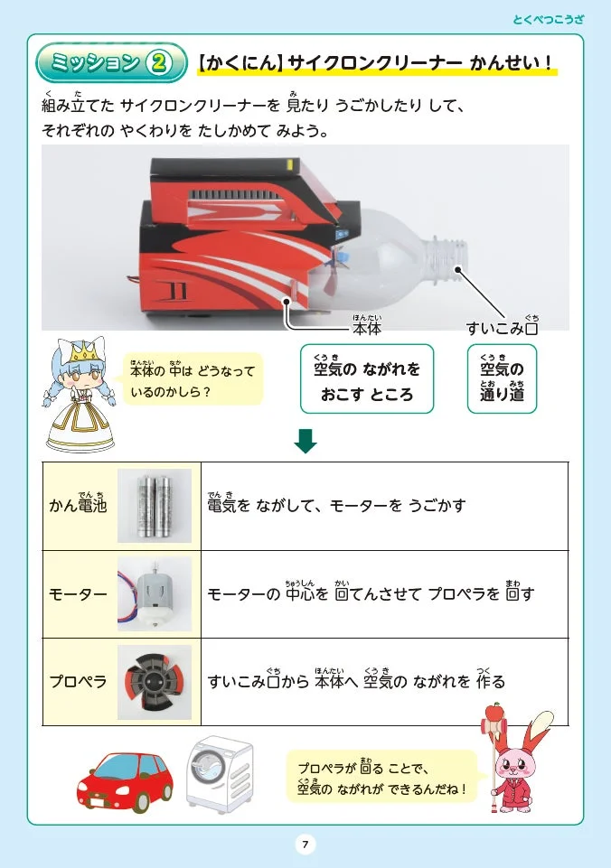 サイクロンクリーナーの仕組みと部品の役割を解説するページ