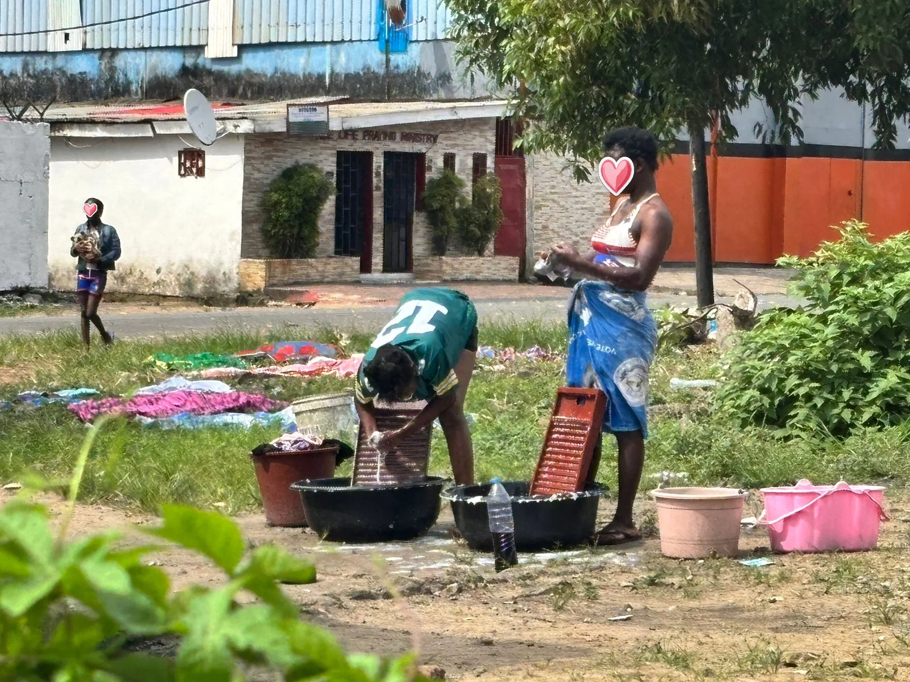 屋外手洗い洗濯