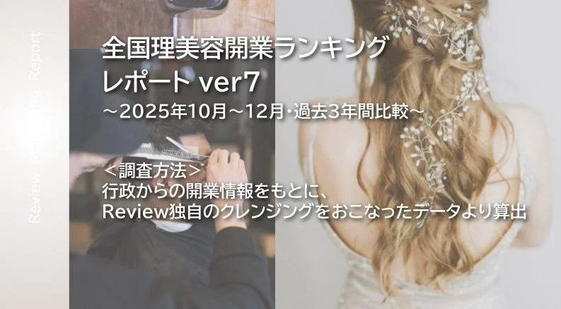 全国理美容開業ランキング レポート ver7