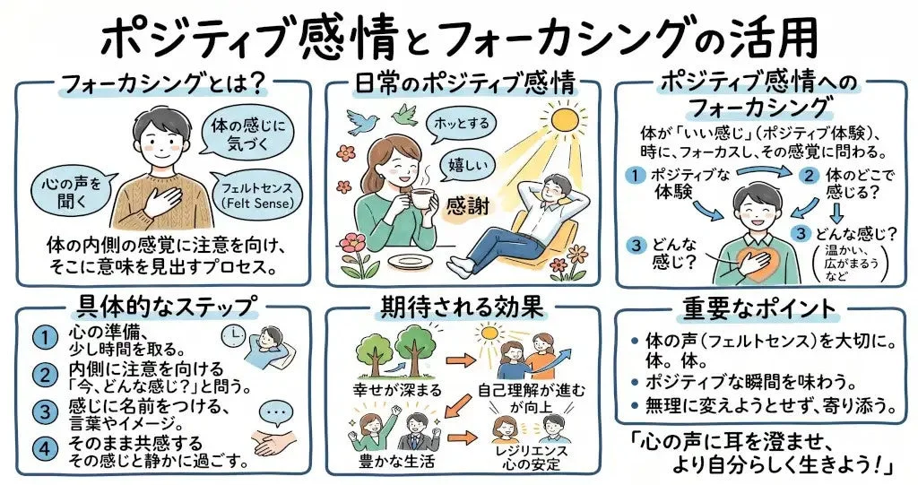 ポジティブ感情とフォーカシングの活用