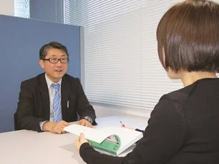 担任講師との面談の様子
