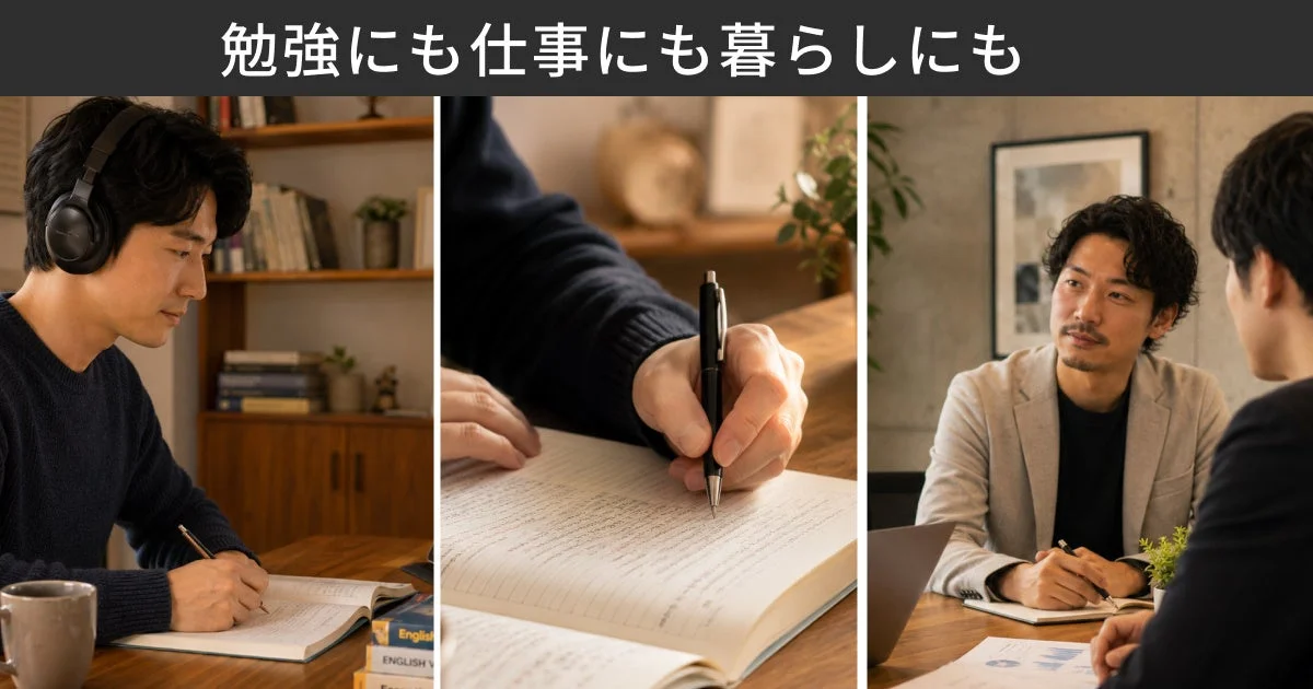 勉強にも仕事にも暮らしにも