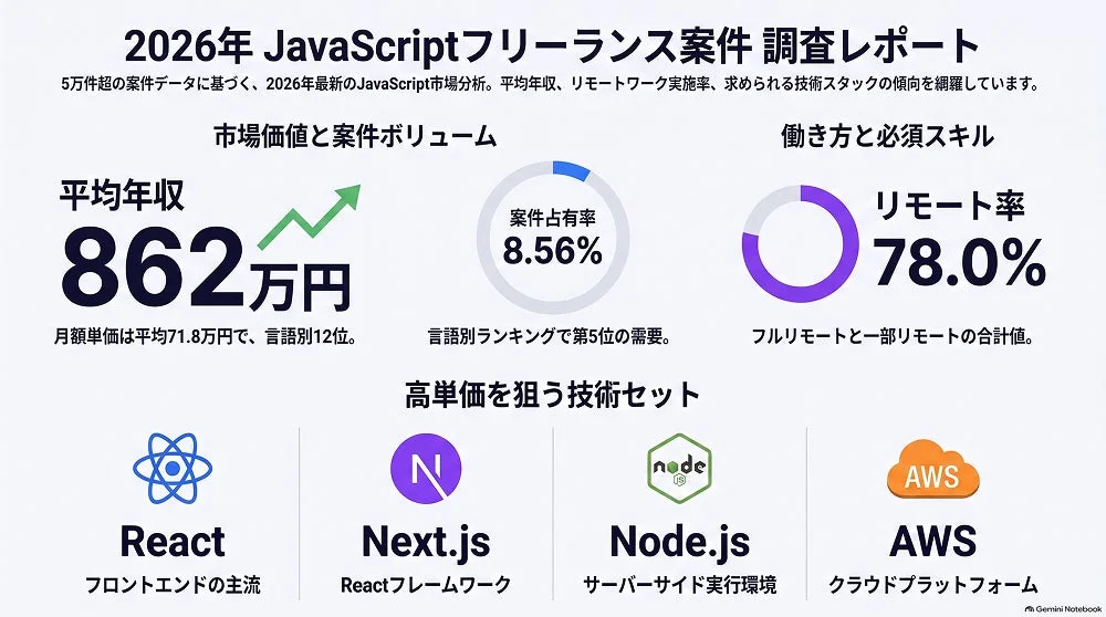 2026年 JavaScriptフリーランス案件 調査レポート