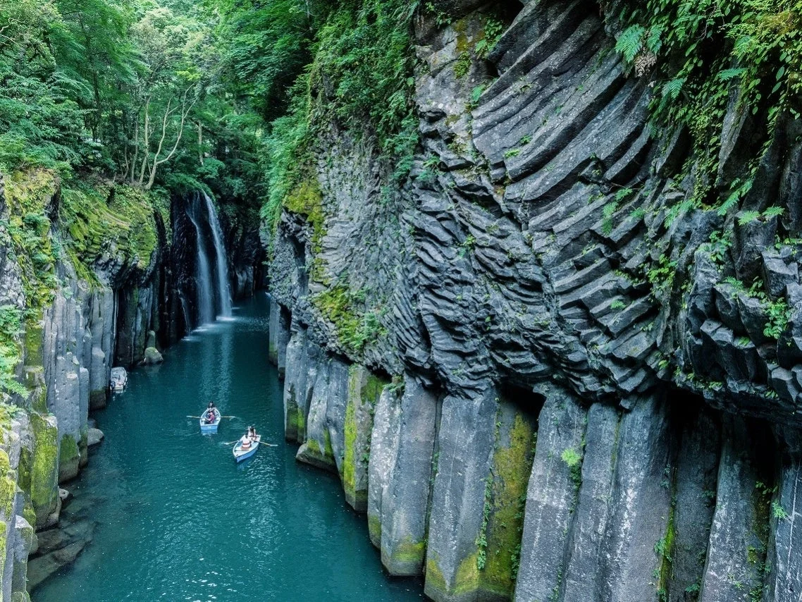 高千穂峡の美しい風景