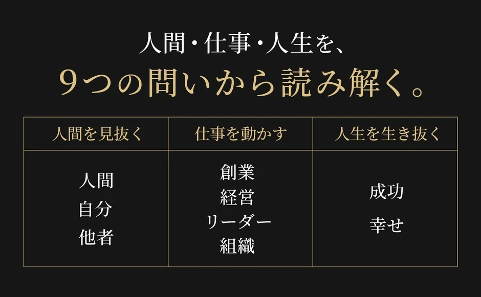 人間・仕事・人生を読み解く9つの問い