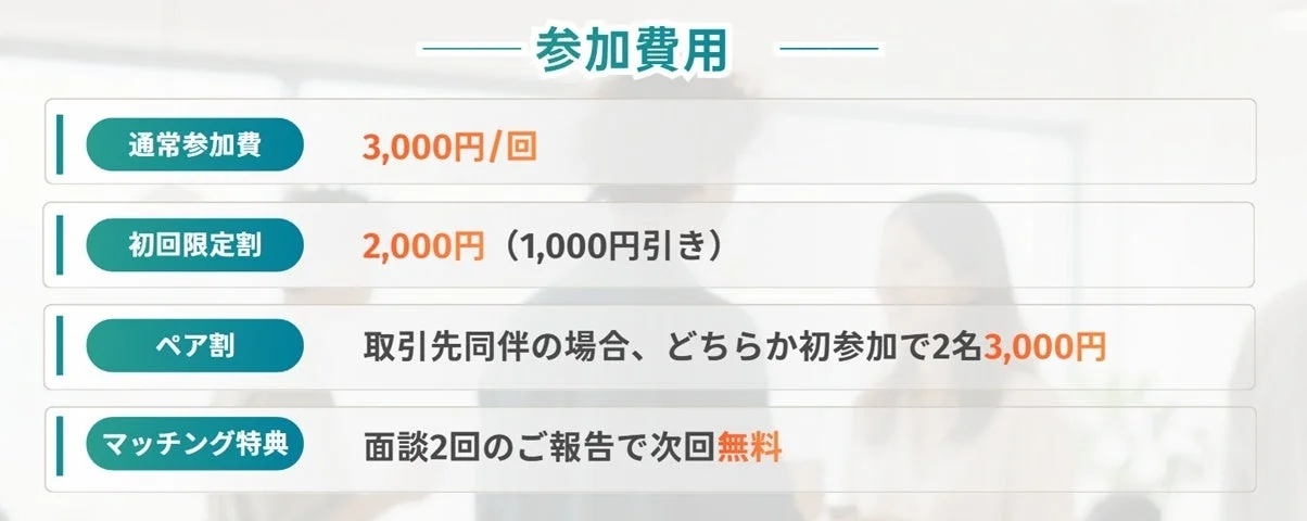 参加費用に関する情報