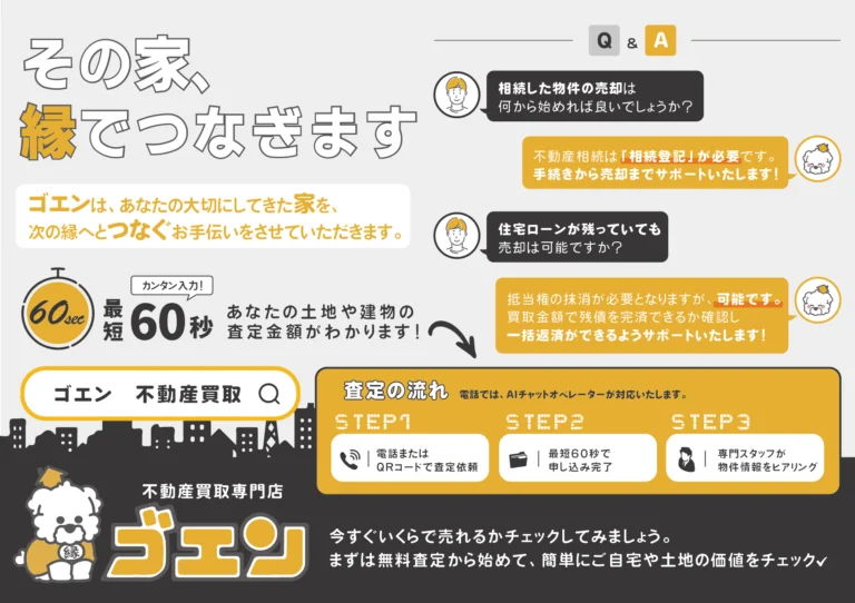 不動産買取専門店の「ゴエン」のサービス紹介