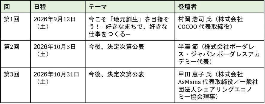 イベントスケジュール