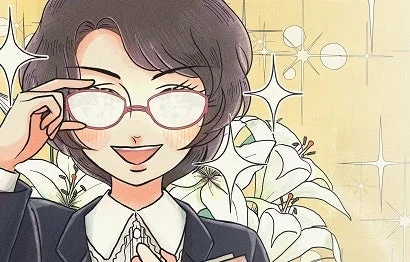 笑顔の女性イラスト