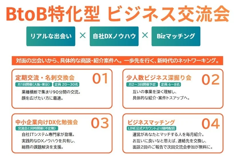 BtoB特化型ビジネス交流会の案内