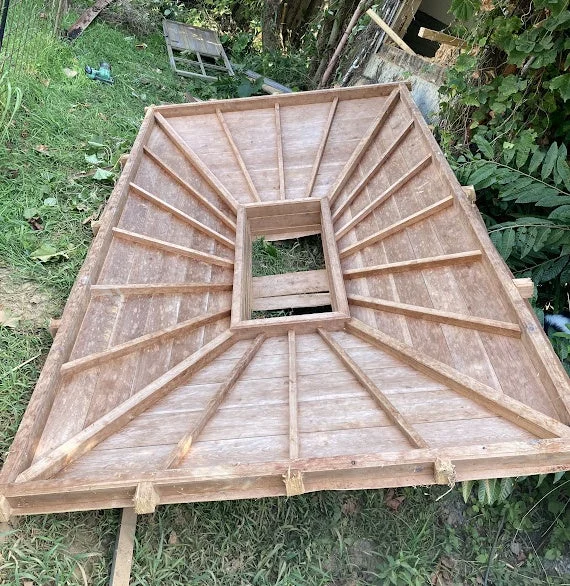 木製構造物、屋根のフレーム