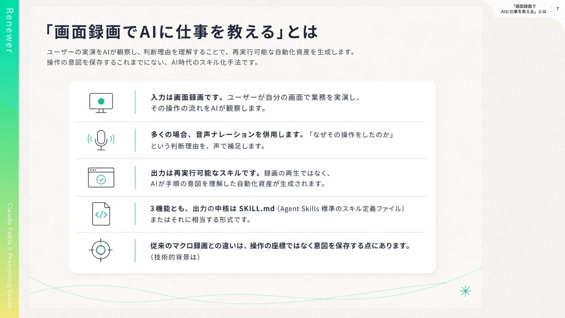 ガイドブックの目次的な説明