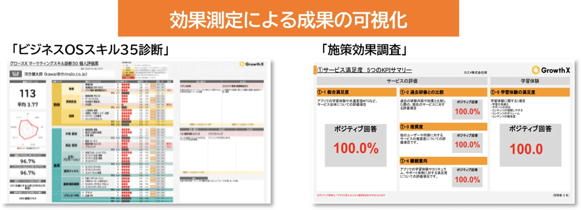 成果の可視化