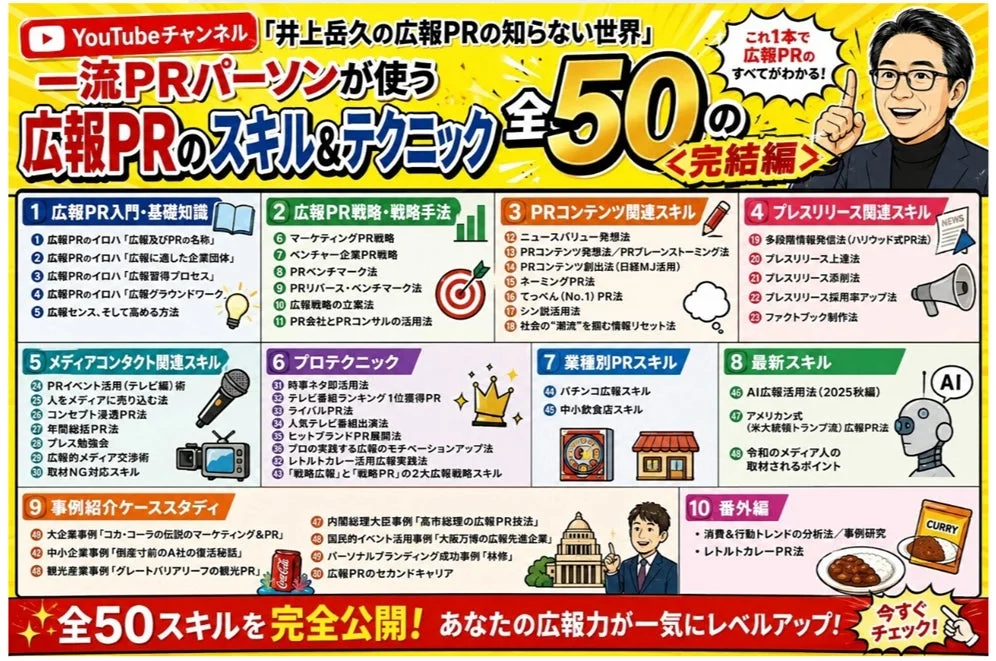 広報PRのスキル&テクニック全50の完結編